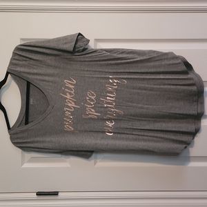 a.n.a. Pumpkin Spice Everything Oversized Tunic Shirt- Size Small